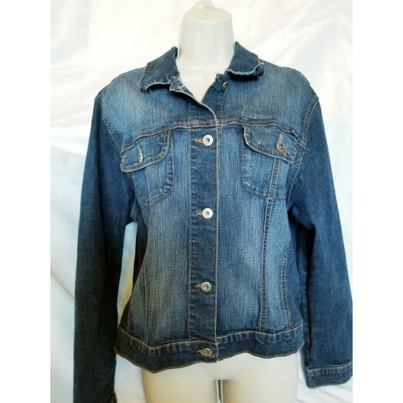 Just USA Jackets & Blazers - Just USA Boyfriend Jean Jacket Womens Plus Size 3X